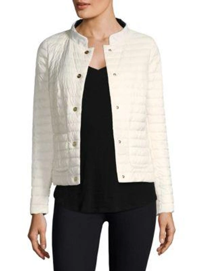 Herno Matte & Shiny Basic Reversible Jacket In White/black