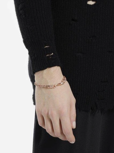 Emanuele Bicocchi Rose Gold Plated Tiny Braided Bracelet
