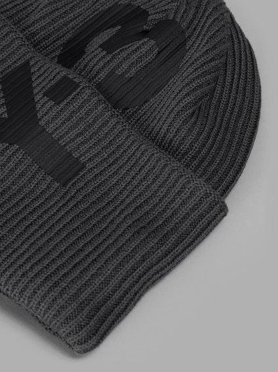 Y-3 Grey Logo Beanie