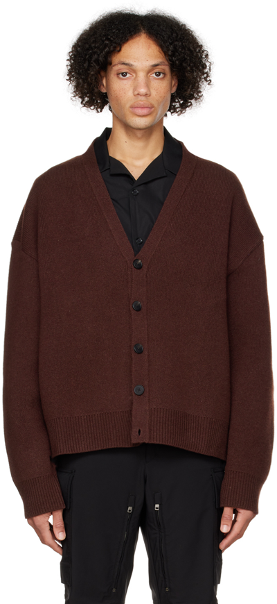Givenchy Brown 4g Zip Cardigan In 200-brown