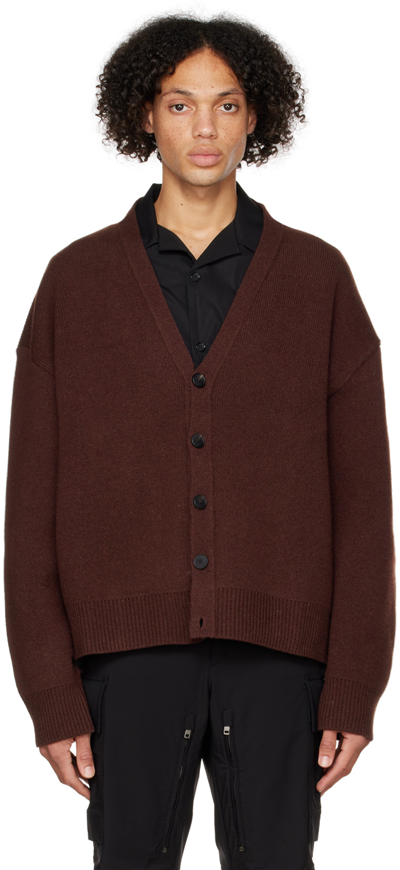 Givenchy Brown 4g Zip Cardigan