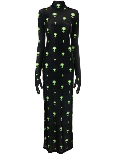 Vetements Extraterrestrial Long Styling Dress With Gloves