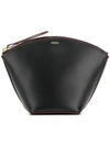 Joseph Leather Cosmetic Pouch In Black