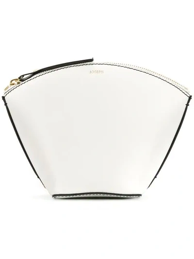 Joseph Leather Cosmetics Pouch In White