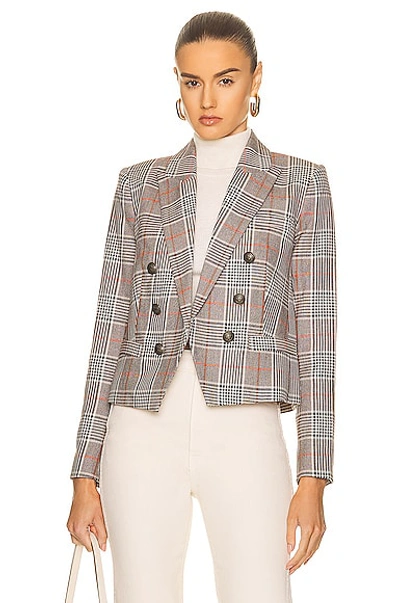 hoe Strippen Meting L Agence Brooke Double-breasted Plaid Blazer In Brown & Black Multi |  ModeSens