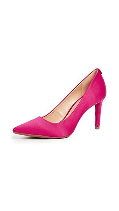 Michael Michael Kors Dorothy Flex Suede Pointed Toe High-heel Pumps In Ultra Pink