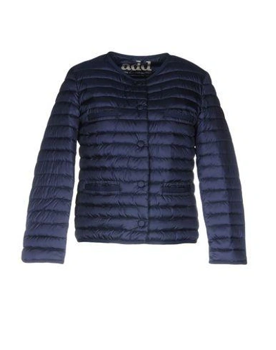 Add Down Jacket In Dark Blue