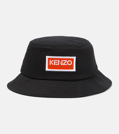 Kenzo Bucket Logo Hat In Black