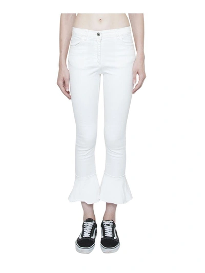 Forte Couture Pamplona Cotton Denim Jeans In Bianco
