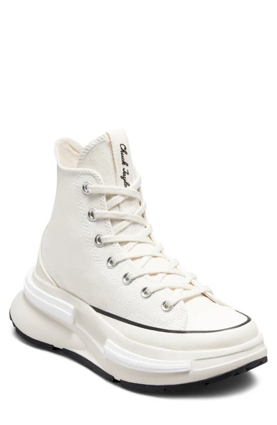Converse Run Star Legacy Cx High Top Platform Sneaker In Egret/black/white