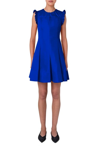Akris Punto Sleeveless Radzimir Fit & Flare Dress In Electric Blue