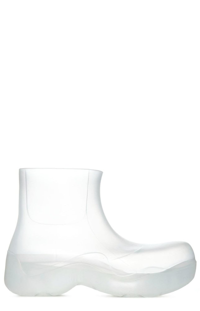 Bottega Veneta Puddle Ankle Boots In White