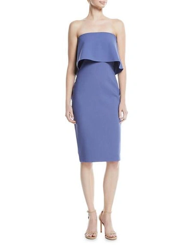 Likely Driggs Asymmetric Strapless Dress In Marlin