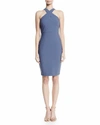 Likely Carolyn Halter-neck Sheath Dress In Marlin