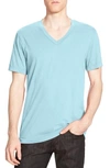 James Perse Short Sleeve V-neck T-shirt In Hume Pigment