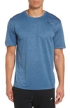 Nike 'legend 2.0' Dri-fit Training T-shirt In Blue Jay/ Cerulean/ Heather