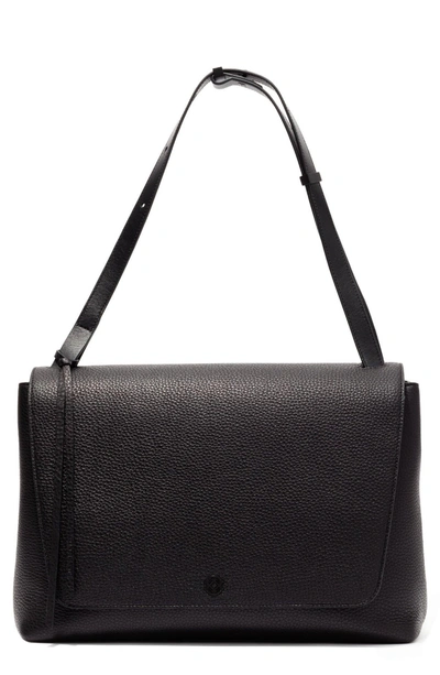 Dagne Dover Simone Leather Satchel In Onyx ModeSens