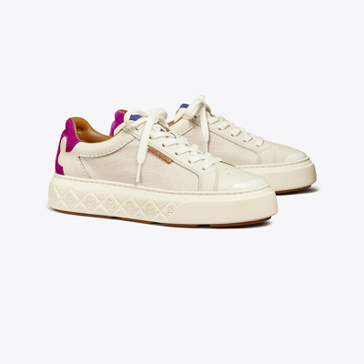 Tory Burch Ladybug Sneaker In Off White/prickly Pear