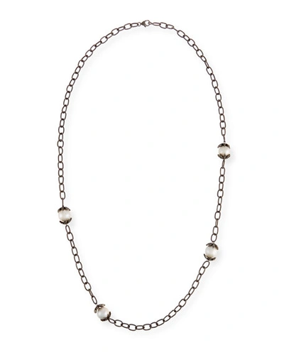 Siena Lasker Pearl & Diamond Station Necklace