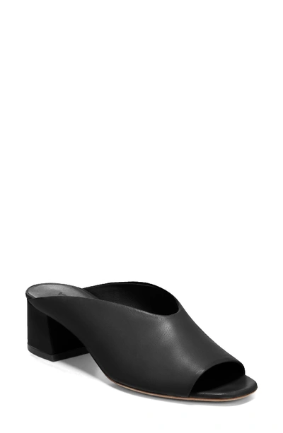 Vince Women's Cachet Leather Slide Sandals In Black
