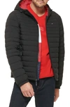 Tommy Hilfiger Quilted Zip Jacket In Black