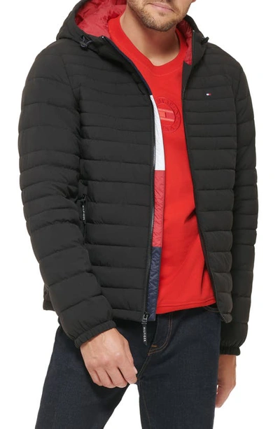 Tommy Hilfiger Quilted Zip Jacket In Black