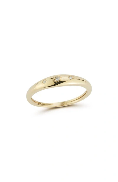 Ember Fine Jewelry 14k Gold & Diamond Sunray Ring, 0.04 Ctw