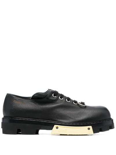 Oamc Lace Up Shoes In Black Leather