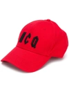 Mcq By Alexander Mcqueen Logo Baseball Cap In Red/black