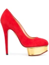 Charlotte Olympia Dolly Pumps In Red