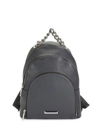 Kendall + Kylie Sloane Leather Backpack In Grey