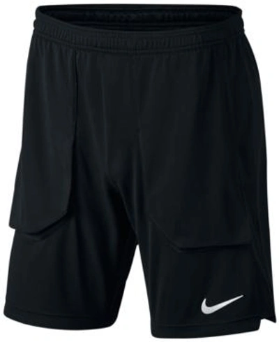 Nike Men's Court Flex Ace 7" Tennis Shorts In Black