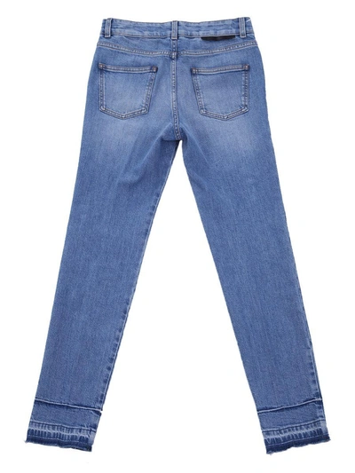 Stella Mccartney Faded Skinny Jeans In Blue
