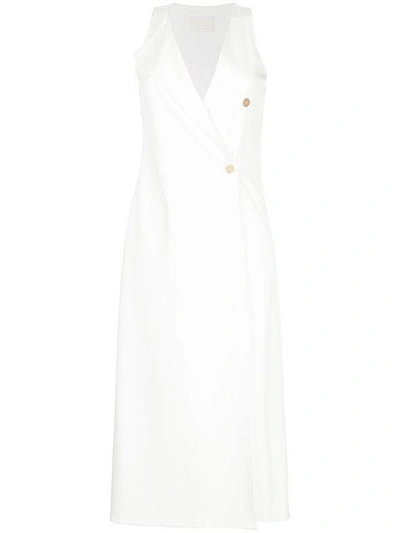 Dion Lee Soft Trench Dress In White