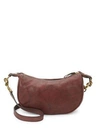 Frye Campus Small Rivet Crossbody In Black Cherry