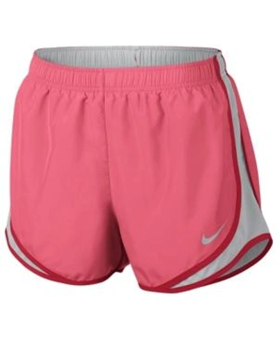 Nike Dry Tempo Running Shorts In Sea Coral/vast Grey