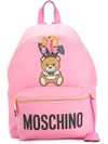 Moschino Playboy Teddy Backpack In Pink