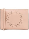 Stella Mccartney Logo Pouch In Nude & Neutrals