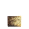 Jimmy Choo Candy Degrade Crinkled Lamé Fabric Acrylic Clutch In Gold/bronze