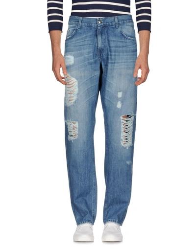 John Galliano Denim Pants In Blue