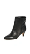 Dolce Vita Dee Dee Booties In Black Leather