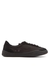 Acne Studios Lhara Low-top Canvas Trainers In Black/black