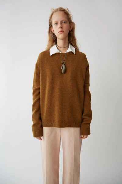 Acne Studios Loose Fit Sweater Camel Beige