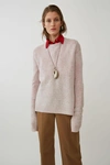 Acne Studios Loose Fit Sweater Light Pink Melange