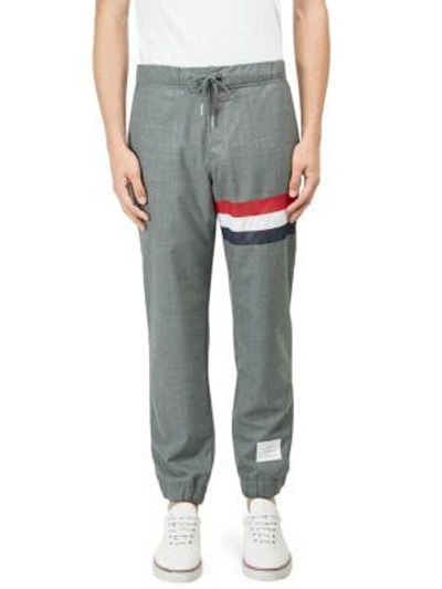 Thom Browne Cotton Sweatpants In Grey