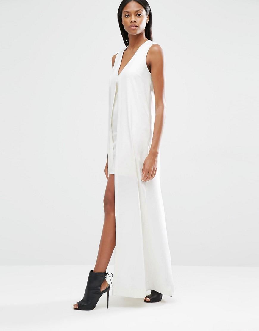 mini dress with maxi overlay