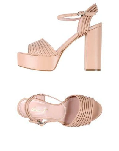 Anna F. Sandals In Pink