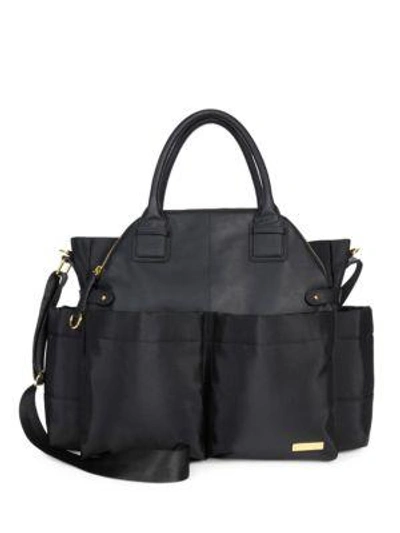 Skip Hop Chelsea Downtown Diaper Satchel In Black