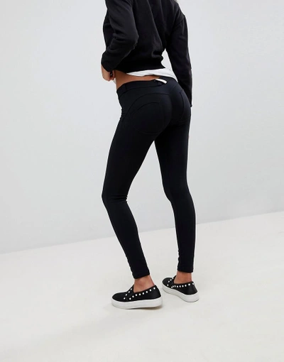 Freddy Wr. Up Shaping Effect Mid Rise Snug Stretch Push Up Jegging-black