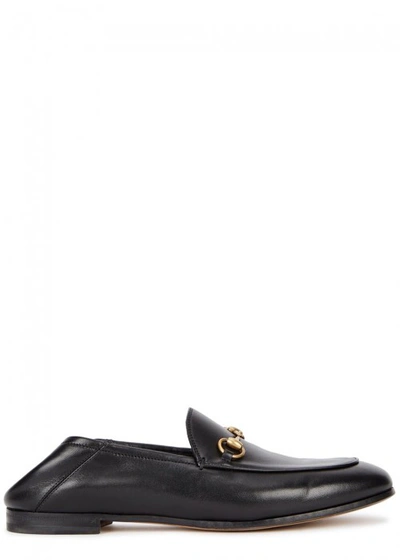 Gucci Brixton Black Horsebit Leather Loafers